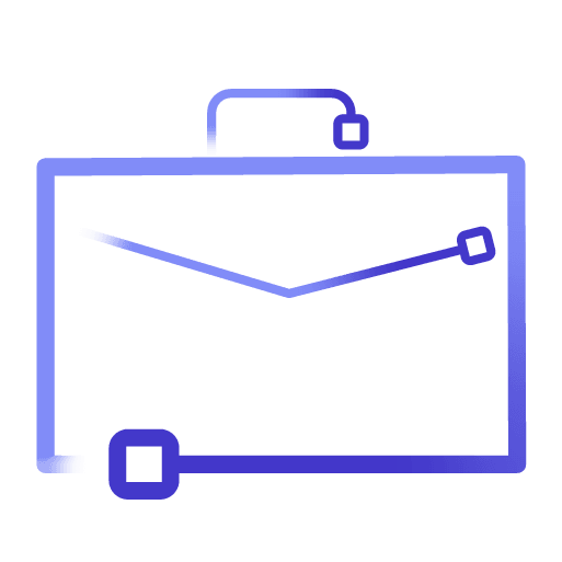 Graphics depicting a briefcase.